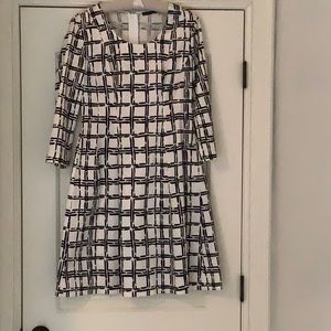 Josie Natori Silk Print Dress